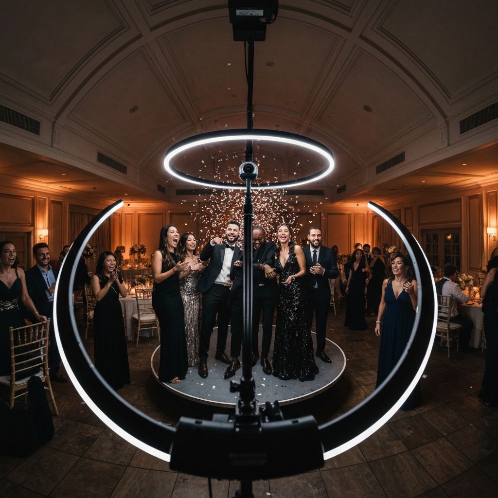 360 photo booth in action at a Durban event
